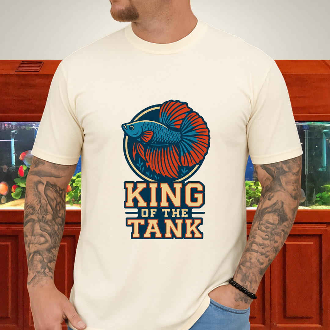 Halfmoon Betta Retro Logo Tee for Aquarium Hobbyists