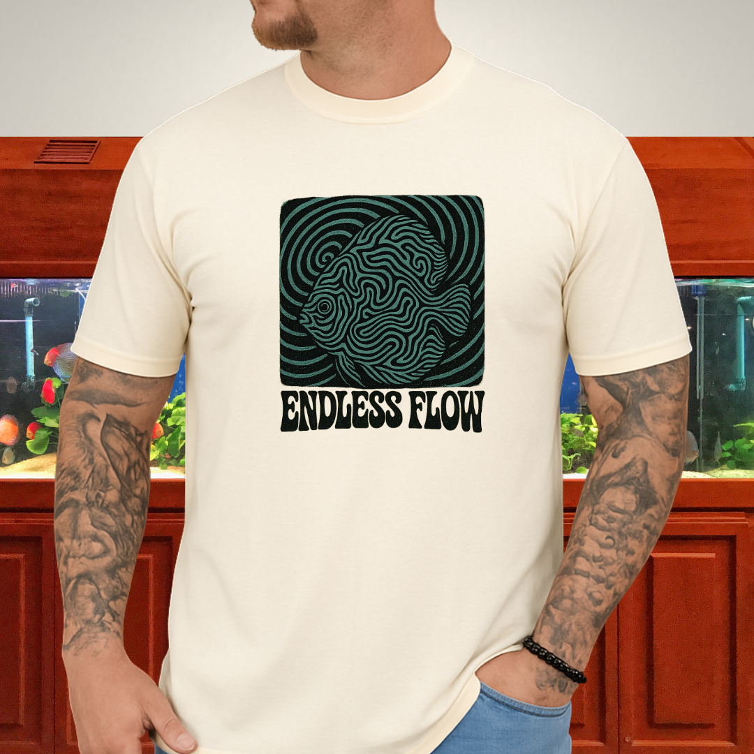 Endless Flow Surreal Snakeskin Discus Tee
