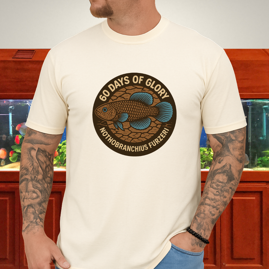 60 Days of Glory Tee – Nothobranchius furzeri Annual Killifish
