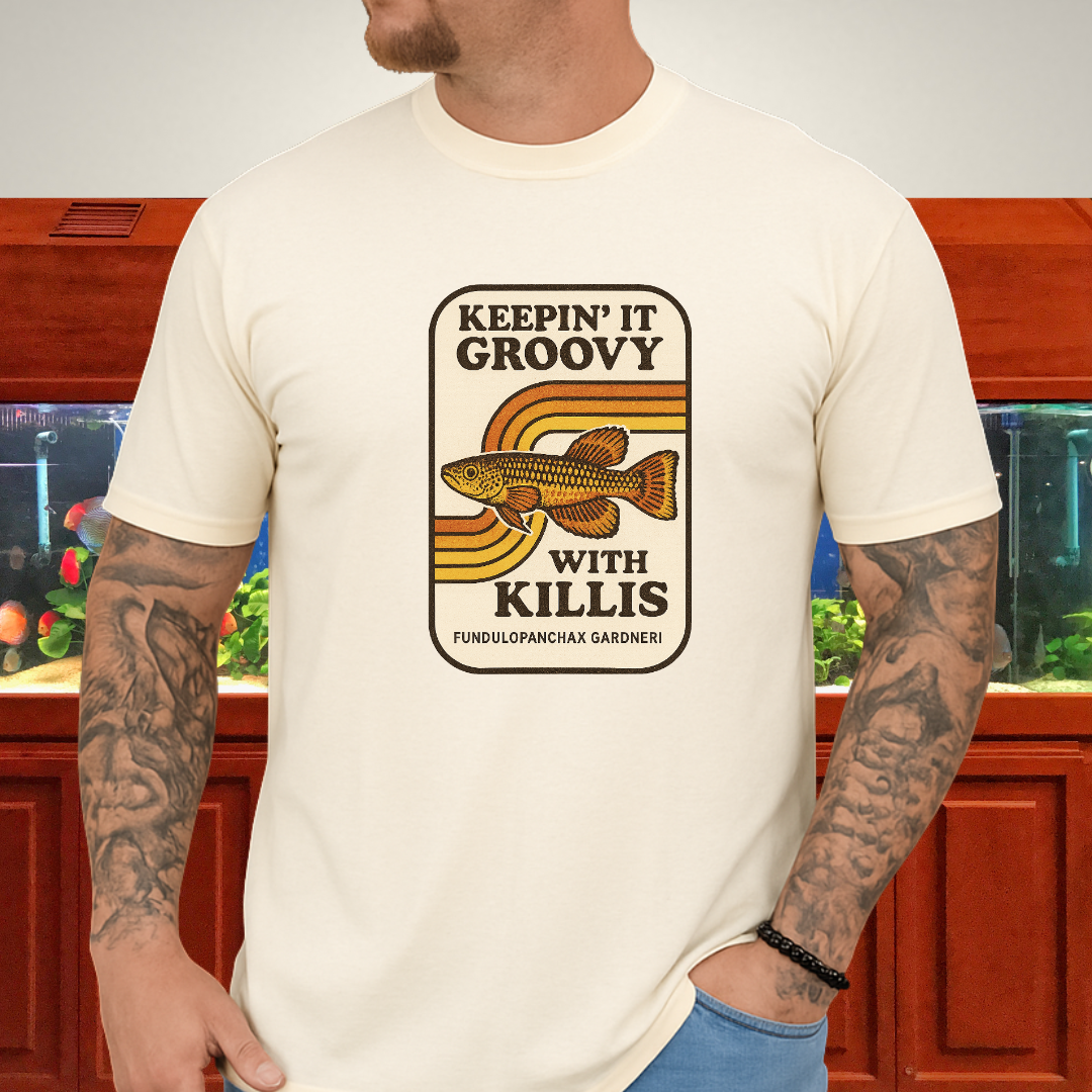 Keepin’ it Groovy Tee – Gardneri Killifish Retro Design