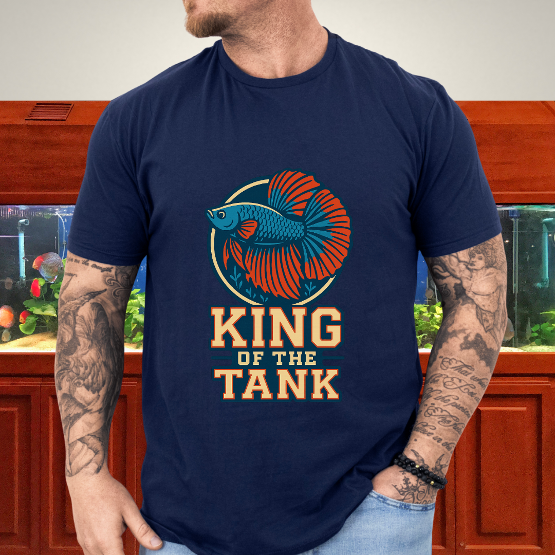 Halfmoon Betta Retro Logo Tee for Aquarium Hobbyists