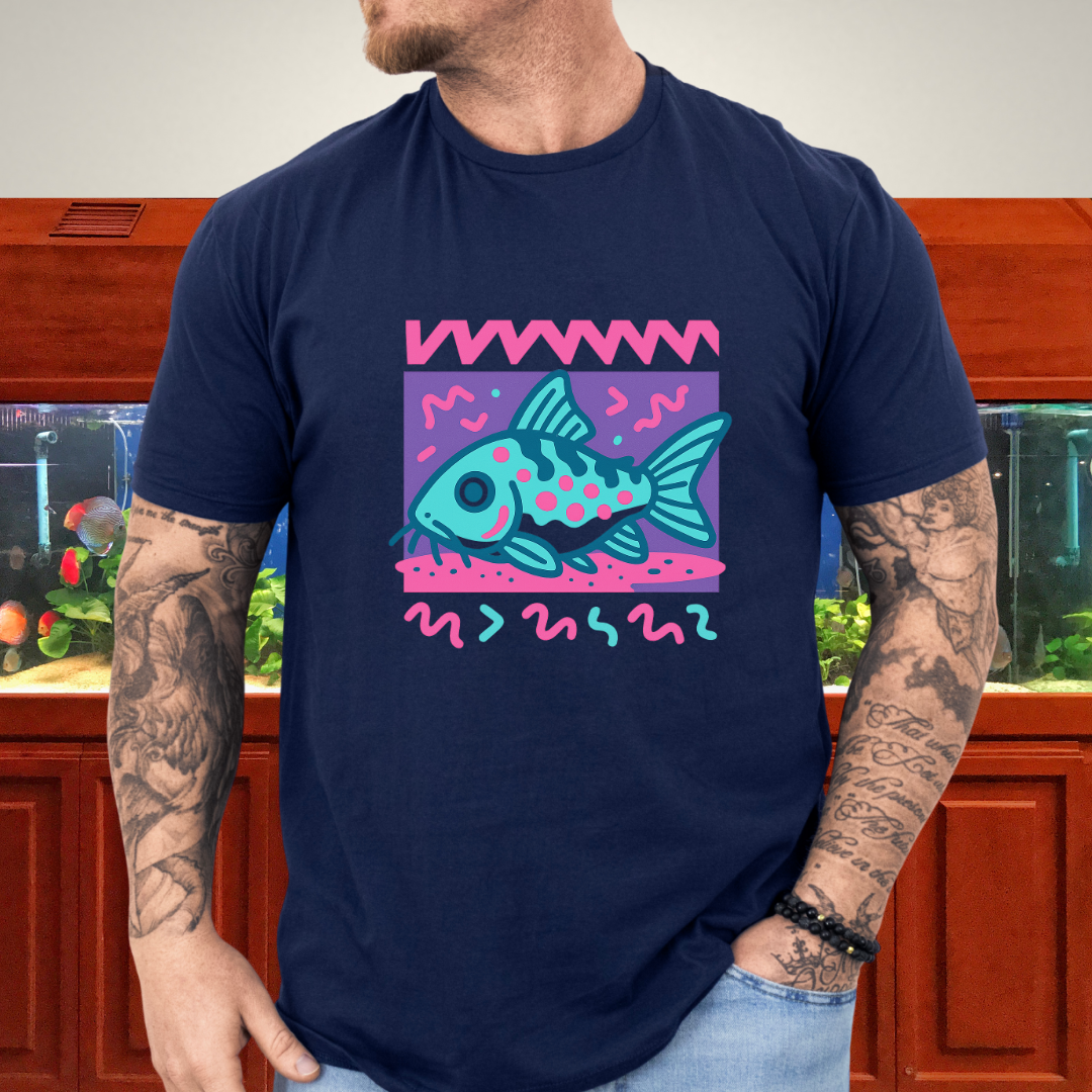 Peppered Cory Shirt – 90s Zig-Zag & Squiggle Style