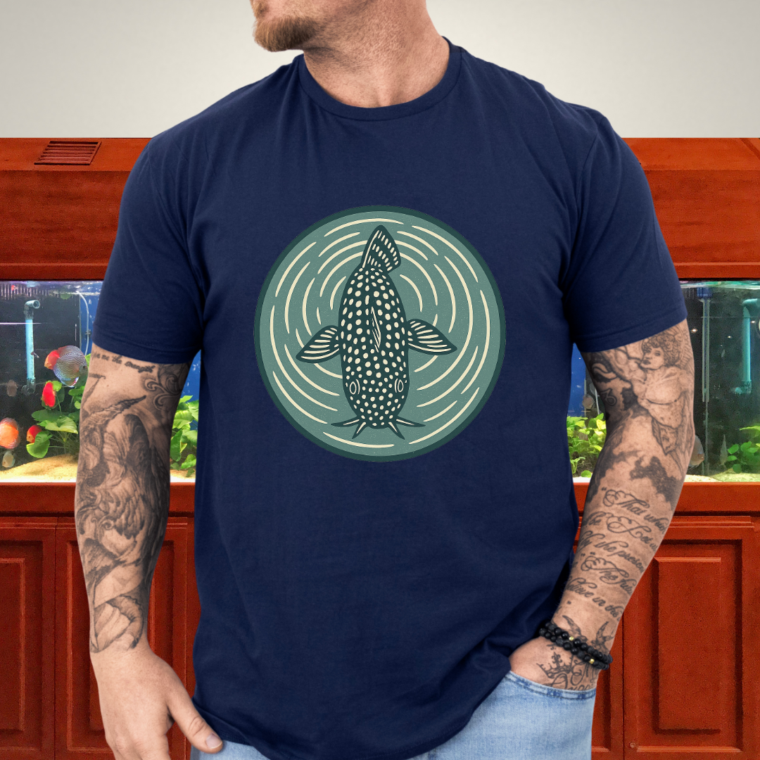 Ripple View Tee – Retro Corydoras Sterbai Lithograph