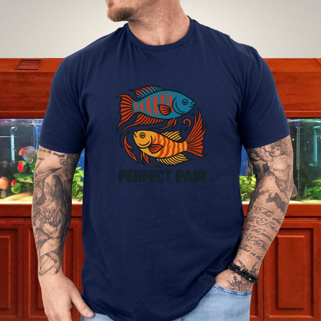 Perfect Pair Tee – Bold Yin-Yang Paradise Fish Design