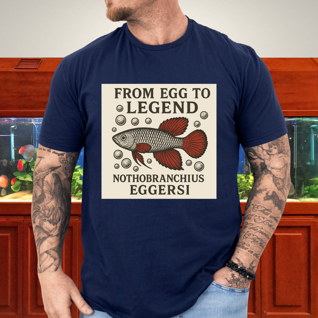 From Egg to Legend Tee – Eggersi Killifish Lithograph Design