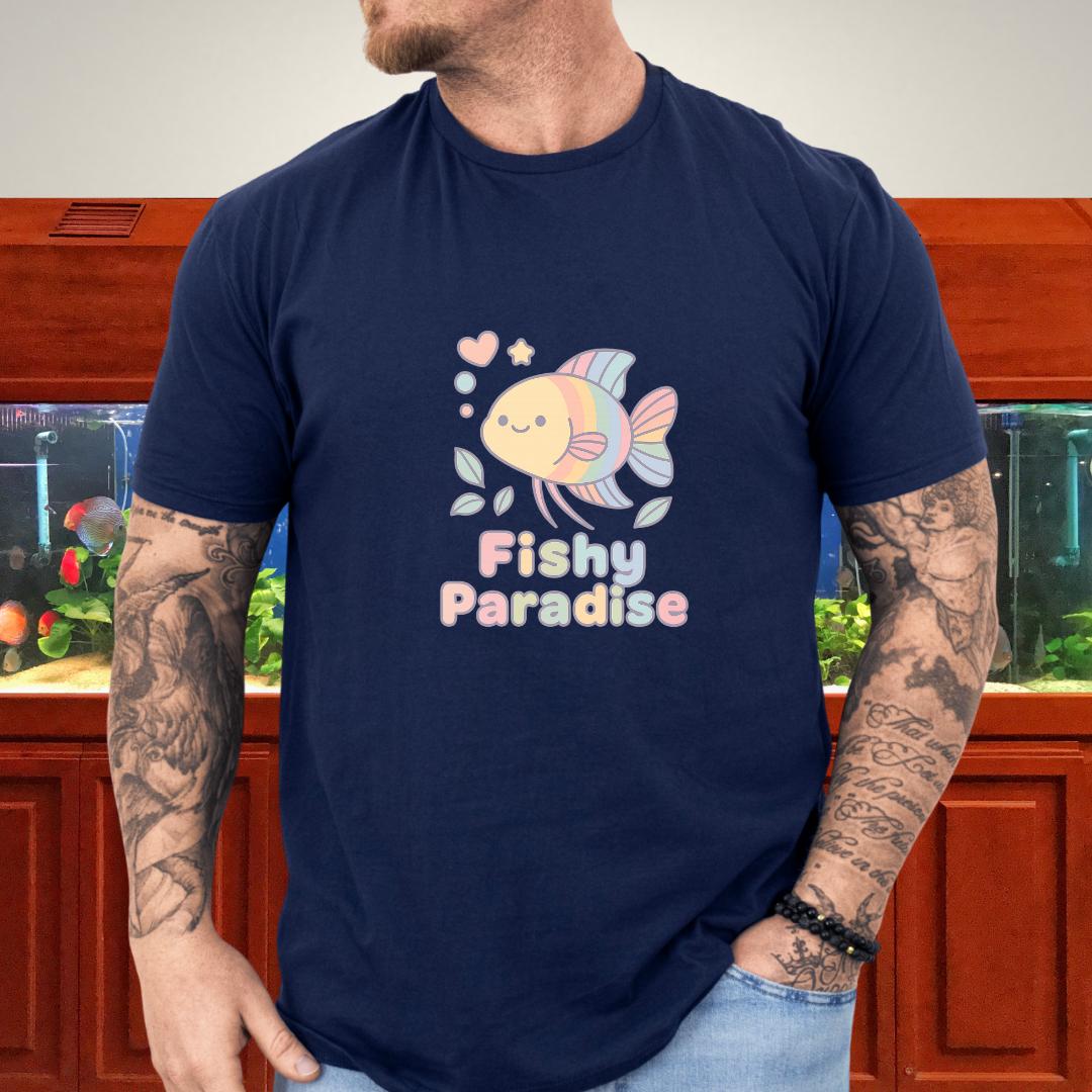 Fishy Paradise Tee – Kawaii Rainbow Paradise Fish Design