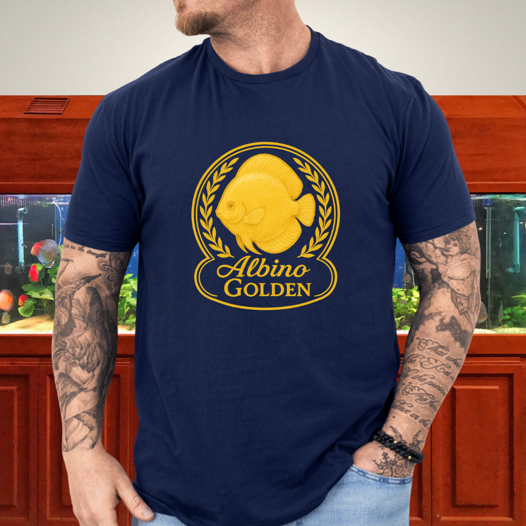 Radiant Golden Discus Retro Emblem Tee