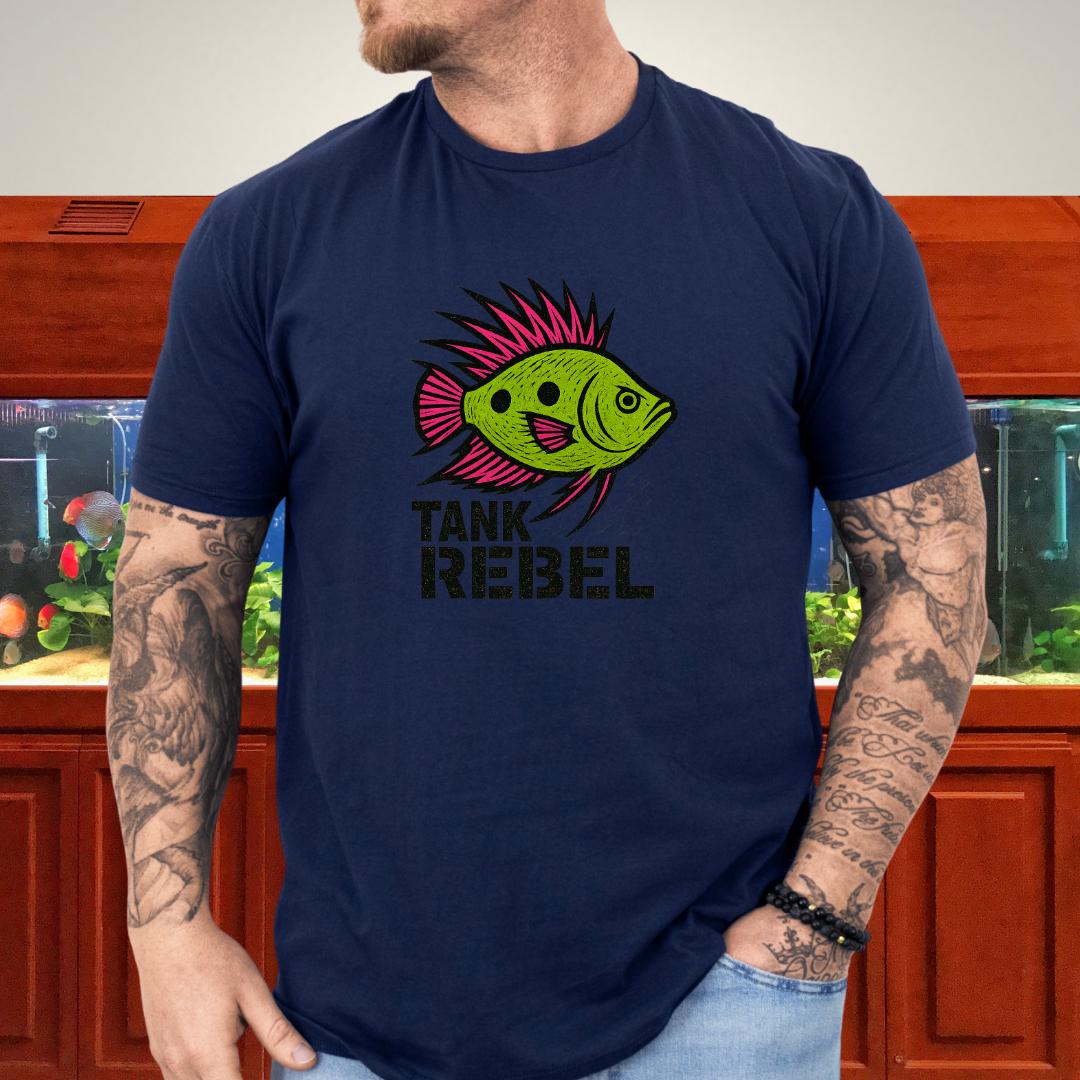 Tank Rebel Tee – Punk Three-Spot Gourami Mohawk Design