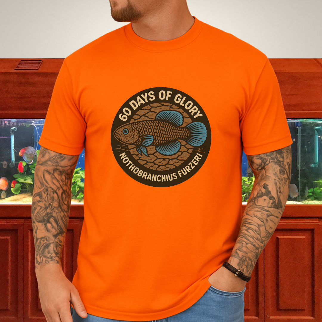 60 Days of Glory Tee – Nothobranchius furzeri Annual Killifish