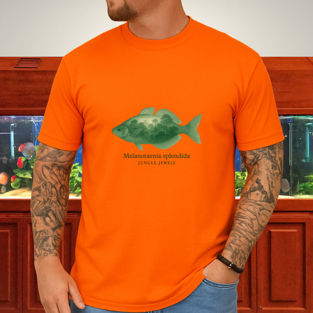 Jungle Jewels Tee – Eastern Rainbowfish Double Exposure Design