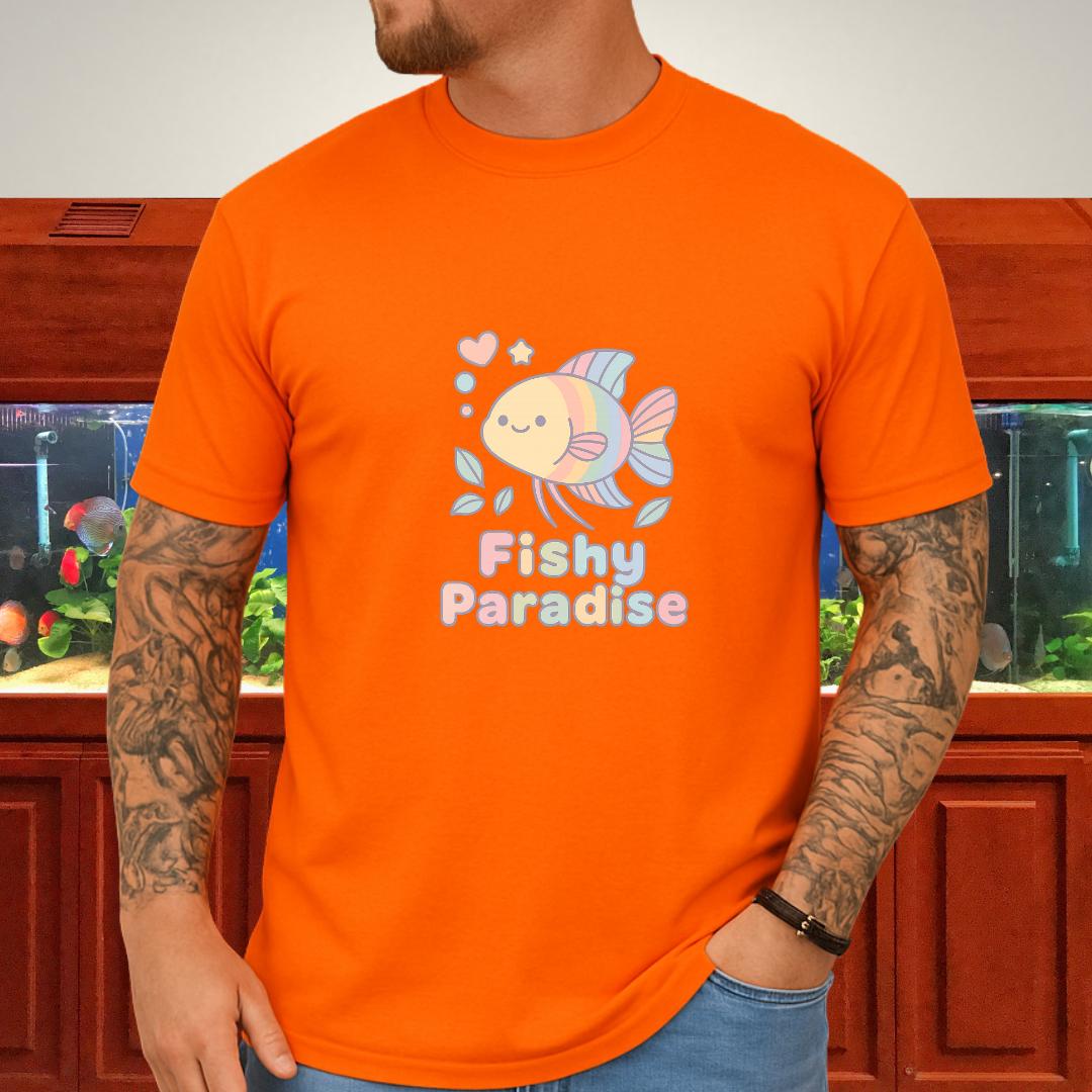 Fishy Paradise Tee – Kawaii Rainbow Paradise Fish Design