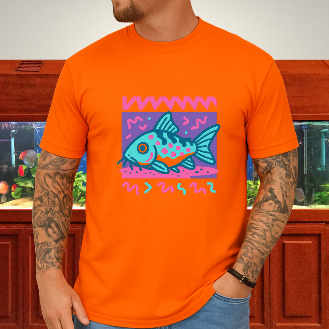 Peppered Cory Shirt – 90s Zig-Zag & Squiggle Style