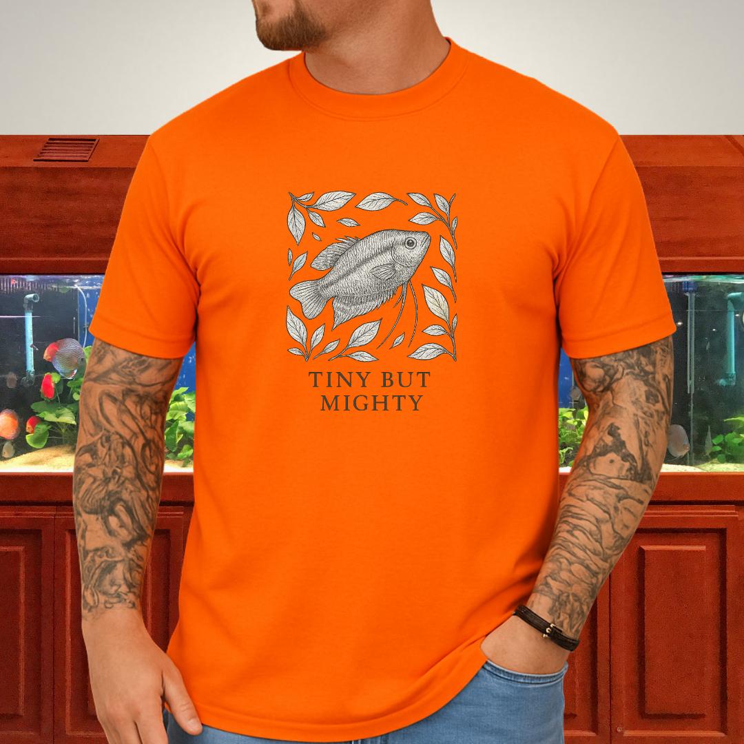 Tiny But Mighty Tee – Sparkling Gourami Hand-Sketched Design