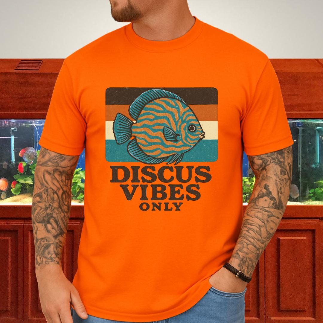 Retro Discus Fish T-Shirt – 70s Groovy Aquarium Style-T-Shirt-Fish & Friends Tees