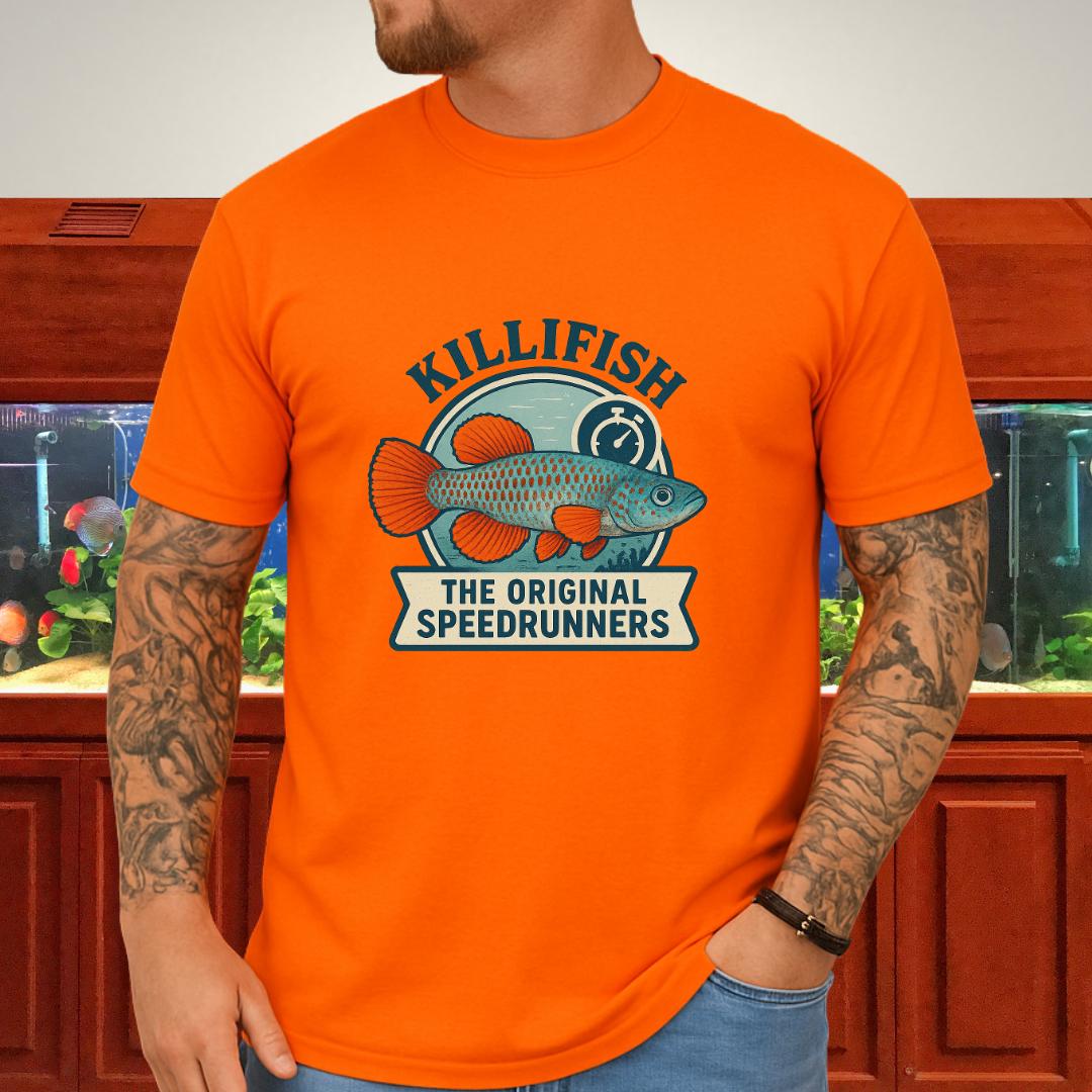 Original Speedrunners Tee – Korthausae Killifish Badge Design