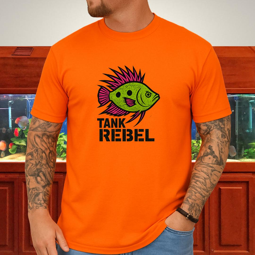 Tank Rebel Tee – Punk Three-Spot Gourami Mohawk Design