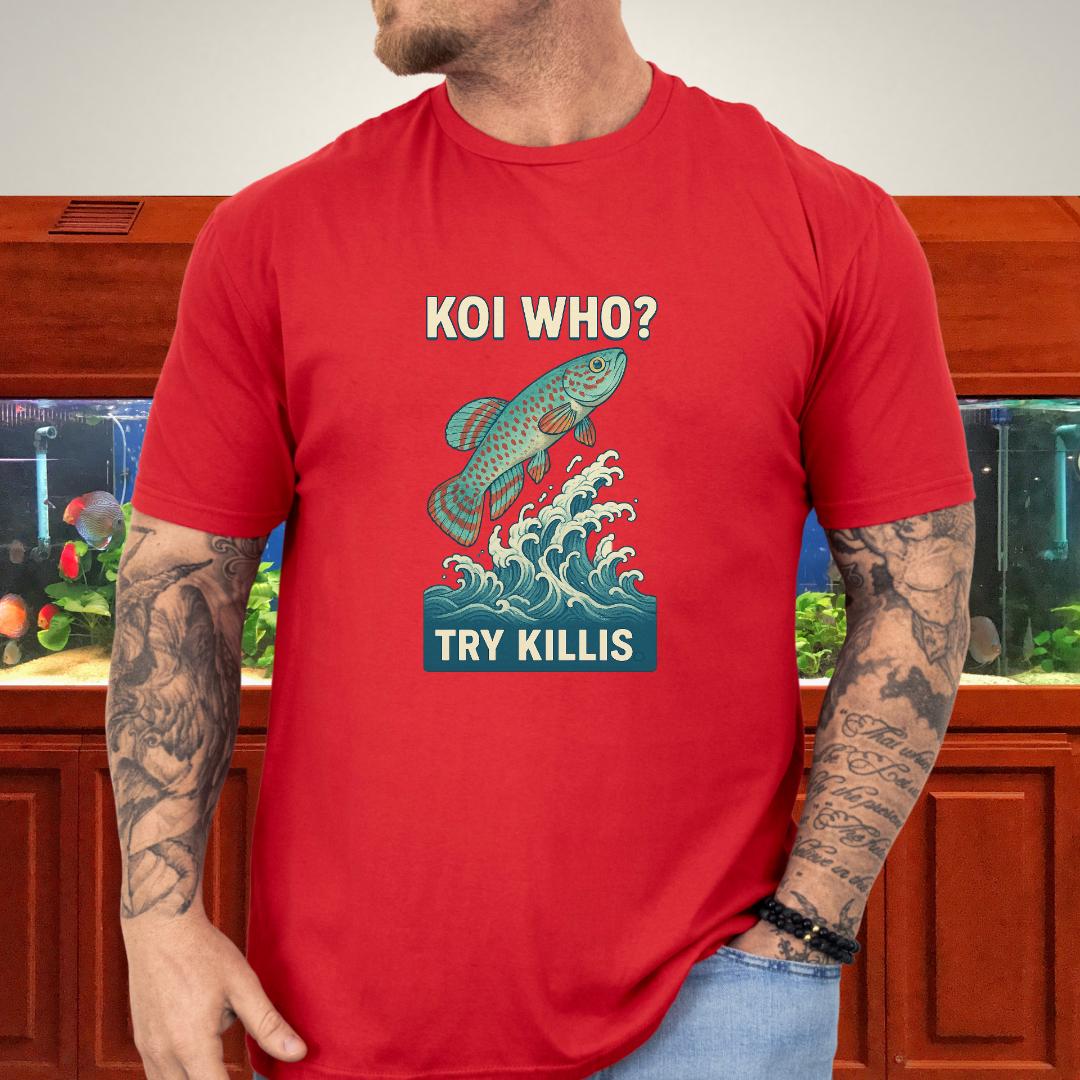 Koi Who? Try Killis Tee – Gardneri Killifish Ukiyo-e Style