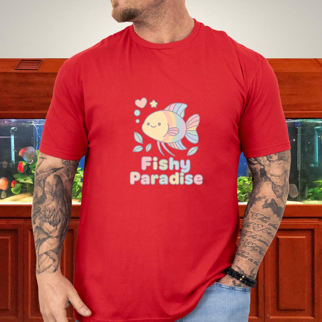 Fishy Paradise Tee – Kawaii Rainbow Paradise Fish Design