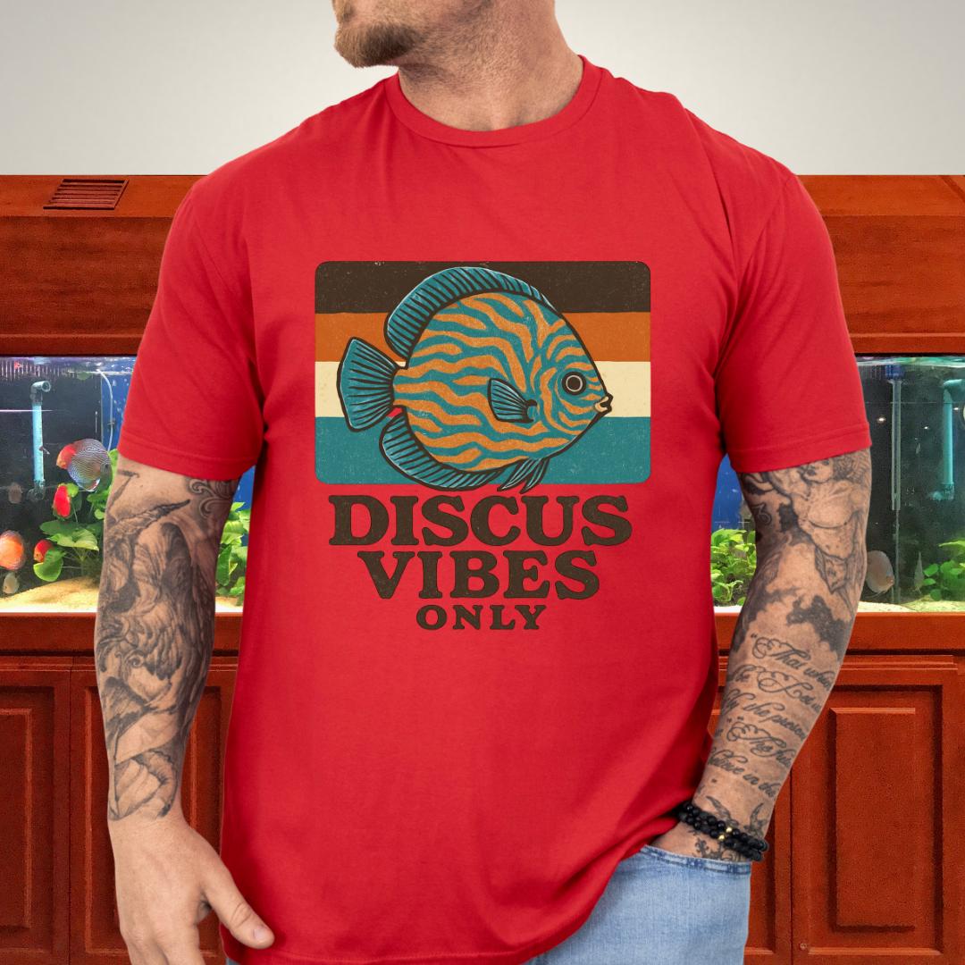 Retro Discus Fish T-Shirt – 70s Groovy Aquarium Style-T-Shirt-Fish & Friends Tees