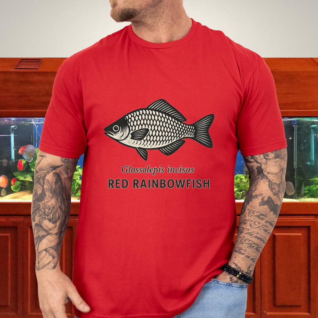 Lake Sentani Rainbowfish Shirt – Bold Red Fish Design