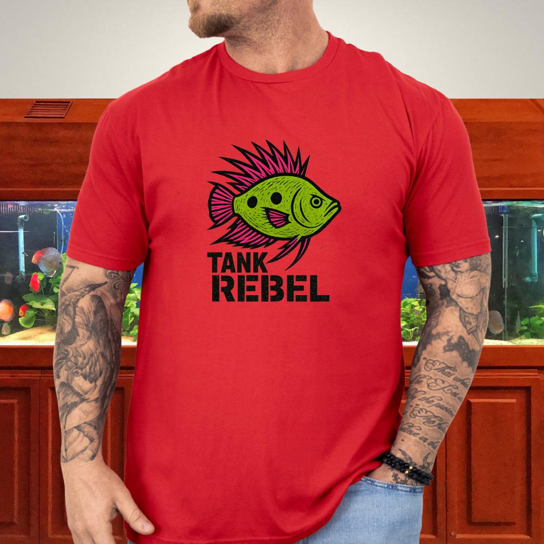 Tank Rebel Tee – Punk Three-Spot Gourami Mohawk Design