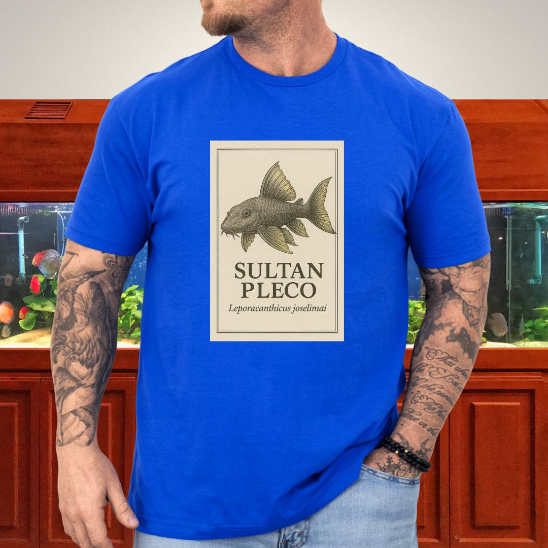 Sultan Pleco Tee – Realistic Etching Catfish Design-T-Shirt-Fish & Friends Tees