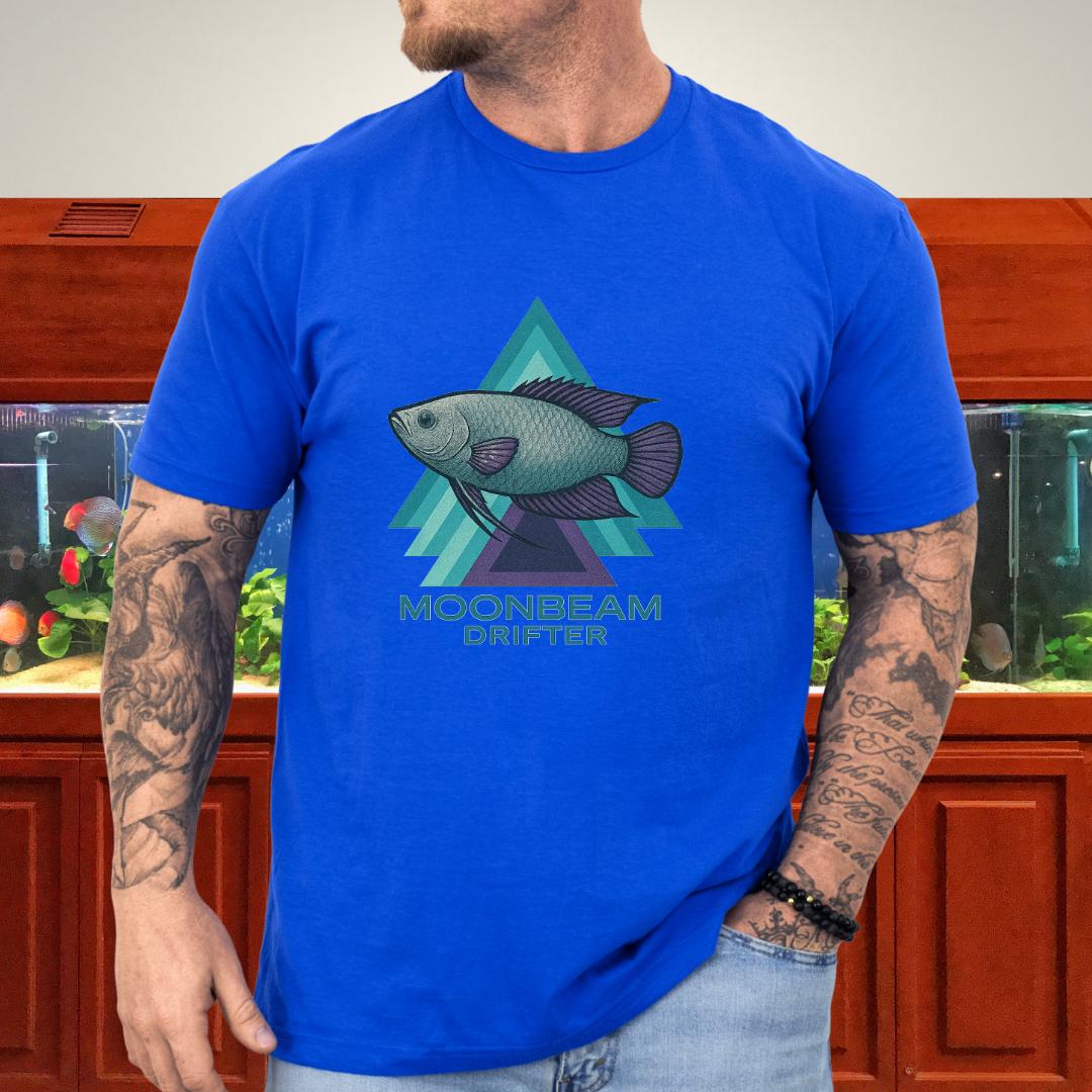 Moonbeam Drifter Tee – Geometric Moonlight Gourami Design