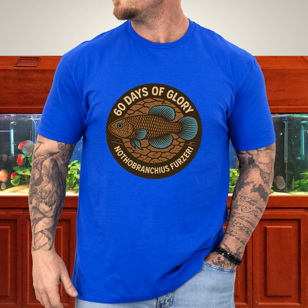 60 Days of Glory Tee – Nothobranchius furzeri Annual Killifish