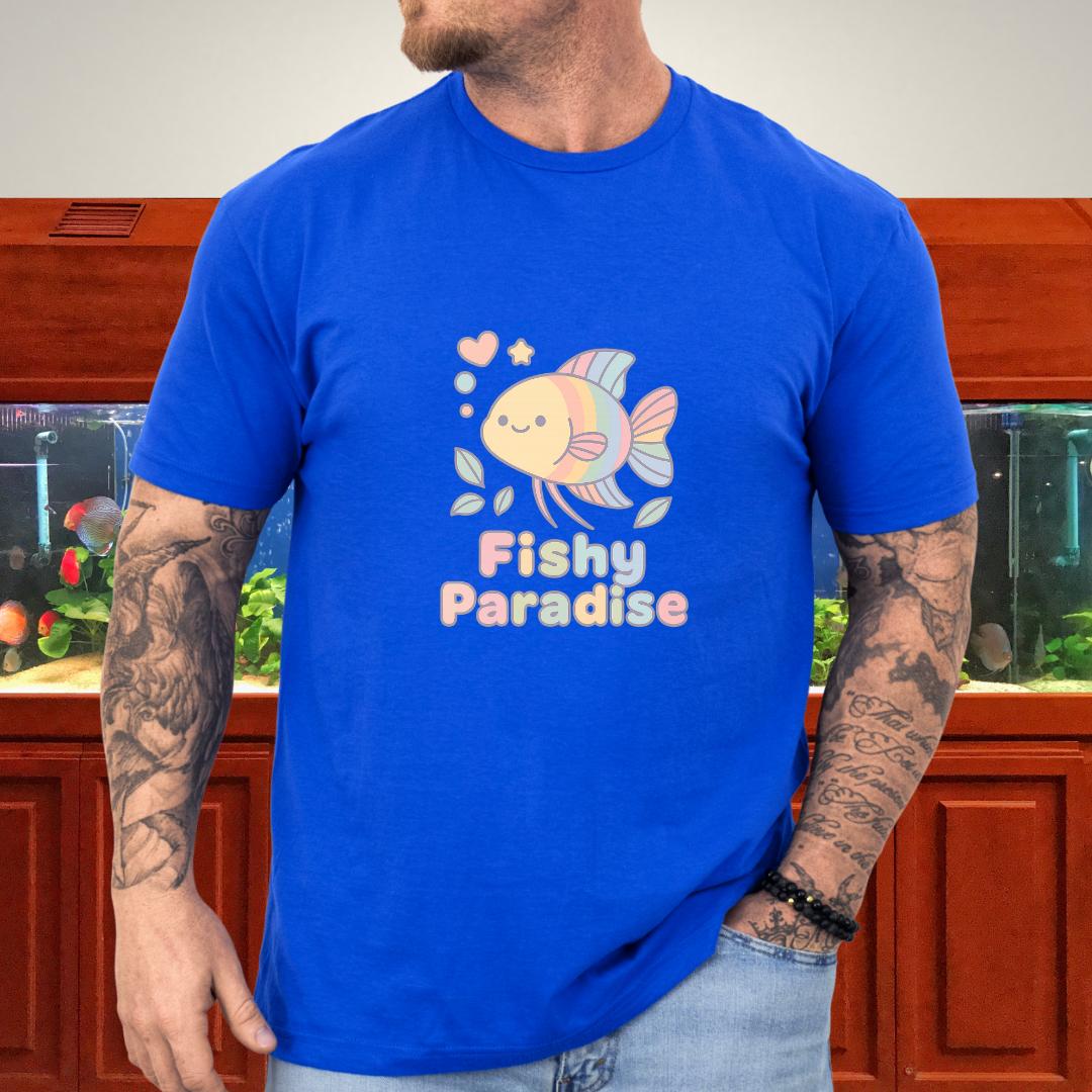 Fishy Paradise Tee – Kawaii Rainbow Paradise Fish Design