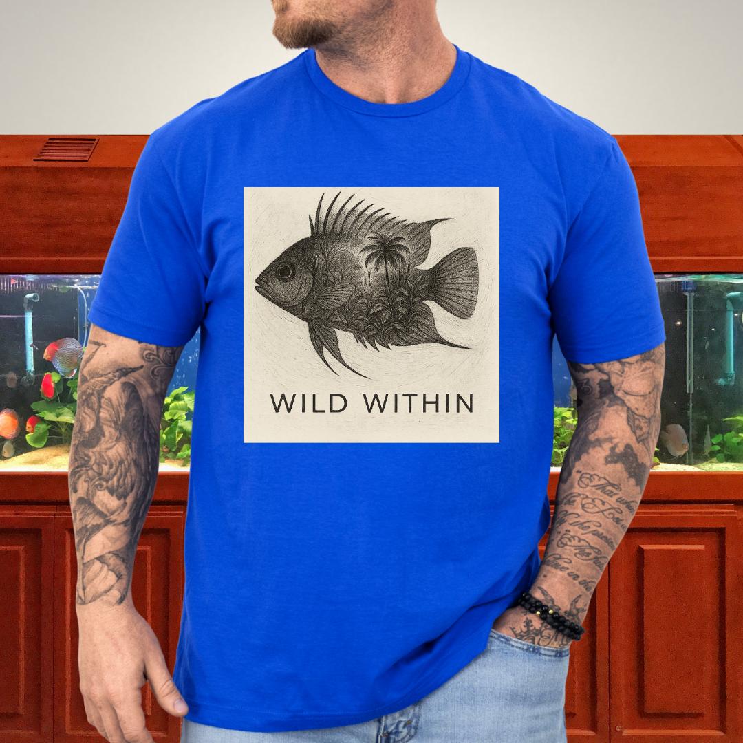 Wild Within Tee – Apistogramma Jungle Double Exposure-T-Shirt-Fish & Friends Tees