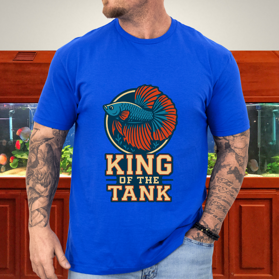 Halfmoon Betta Retro Logo Tee for Aquarium Hobbyists