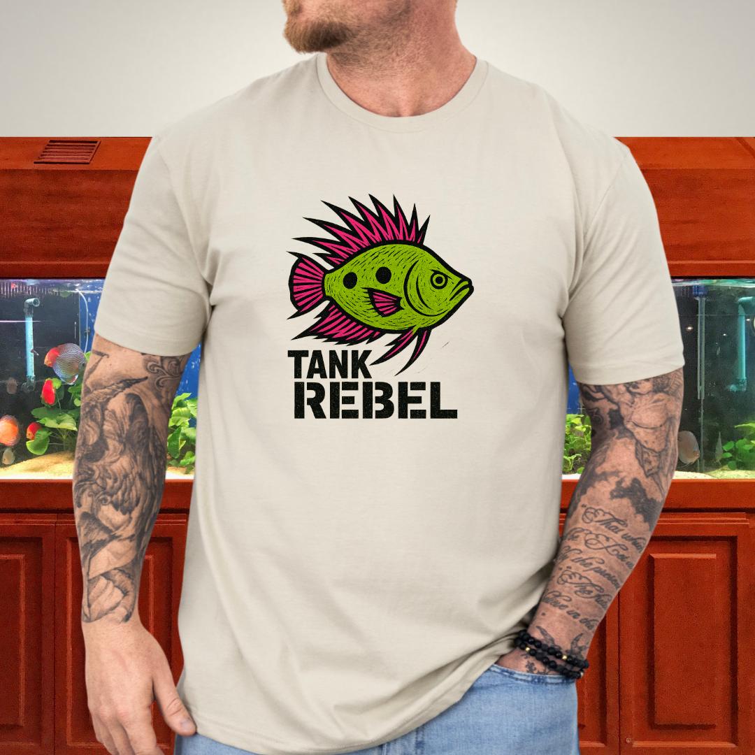 Tank Rebel Tee – Punk Three-Spot Gourami Mohawk Design