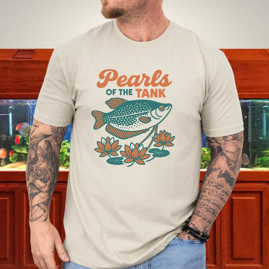 Pearls of the Tank Tee – Retro Pearl Gourami Design