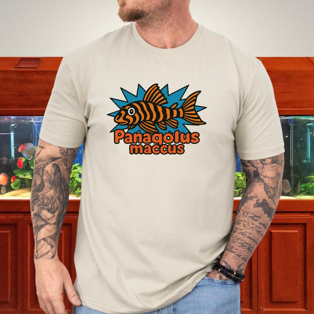 Retro Aquarium Tee – Clown Pleco Bubble Letter Print-T-Shirt-Fish & Friends Tees