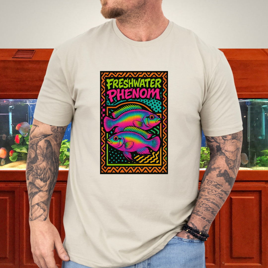 Freshwater Phenom Tee – Neon 90s Kribensis Design