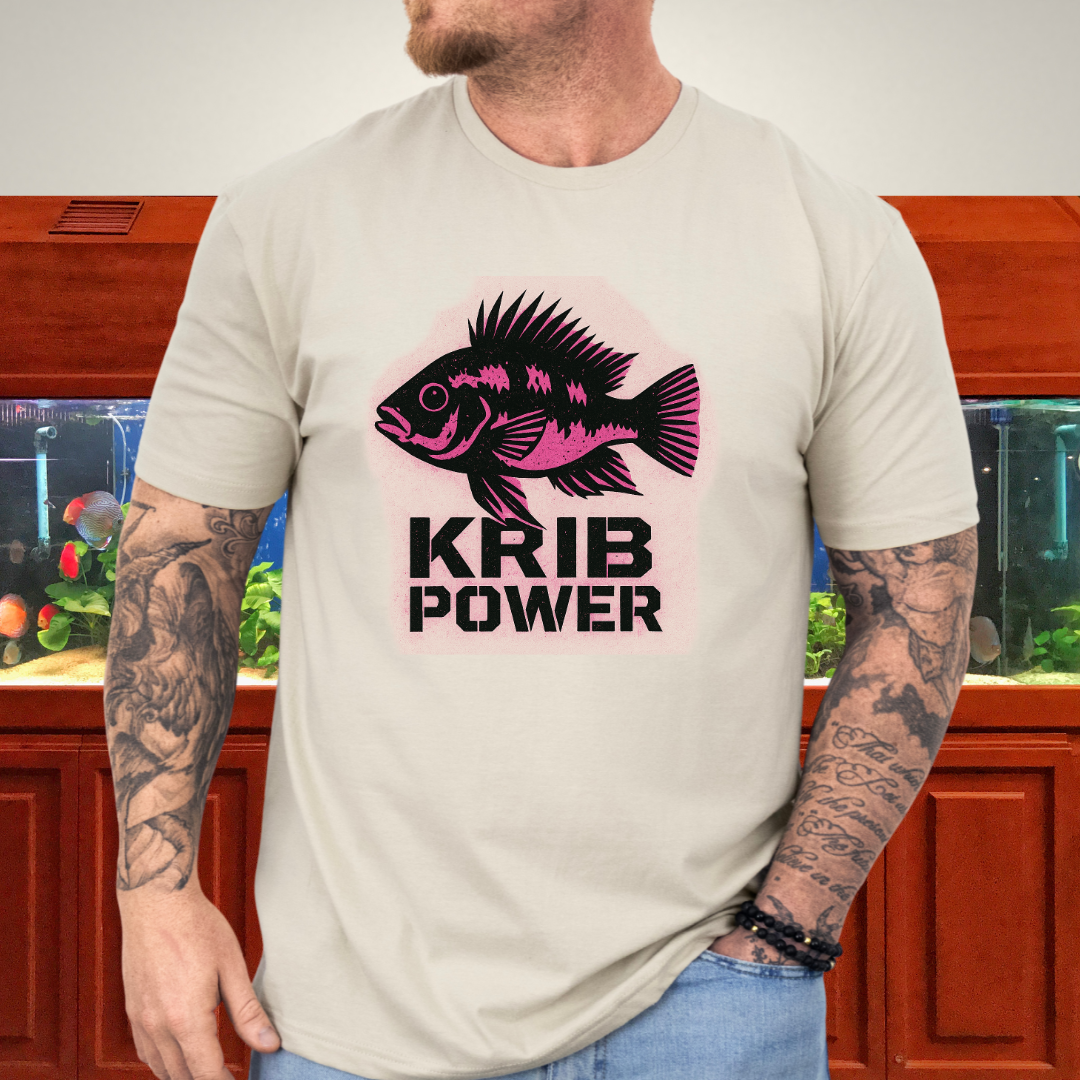 Krib Power Tee – Punk Neon Pink Kribensis Design