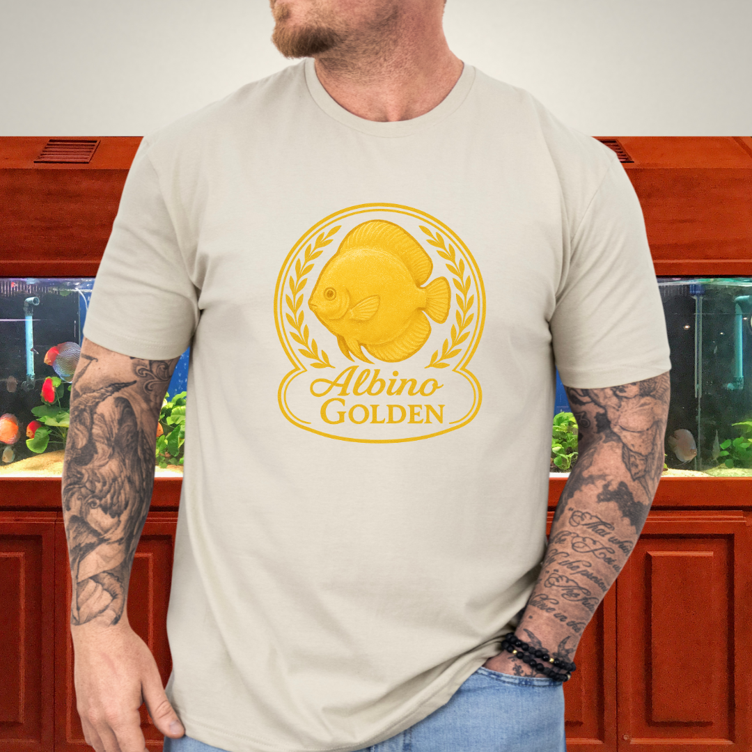 Radiant Golden Discus Retro Emblem Tee