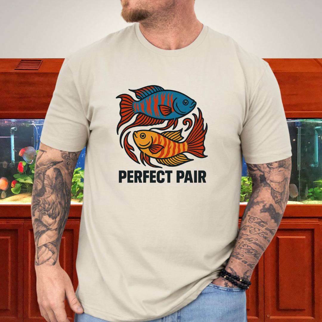 Perfect Pair Tee – Bold Yin-Yang Paradise Fish Design