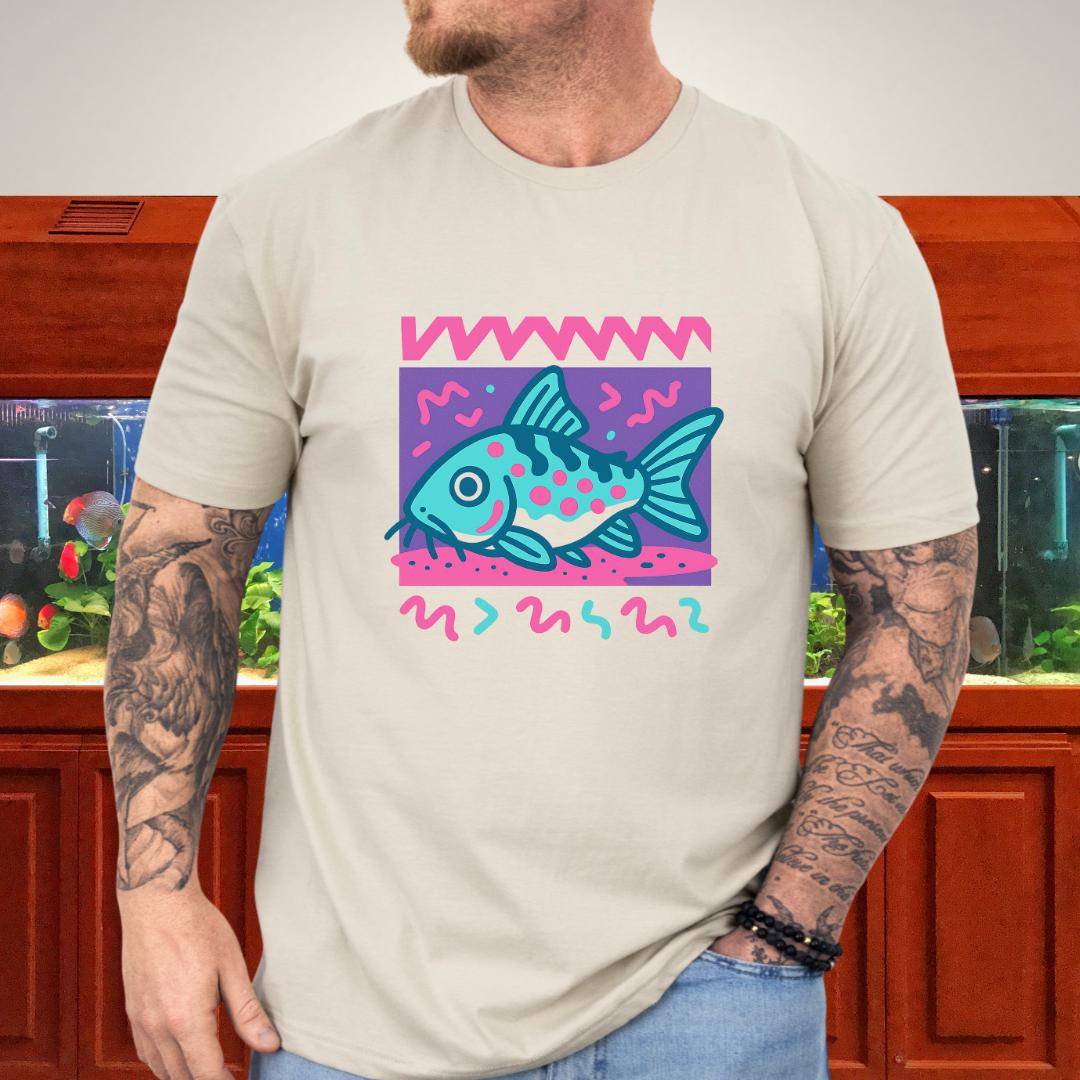 Peppered Cory Shirt – 90s Zig-Zag & Squiggle Style-T-Shirt-Fish & Friends Tees