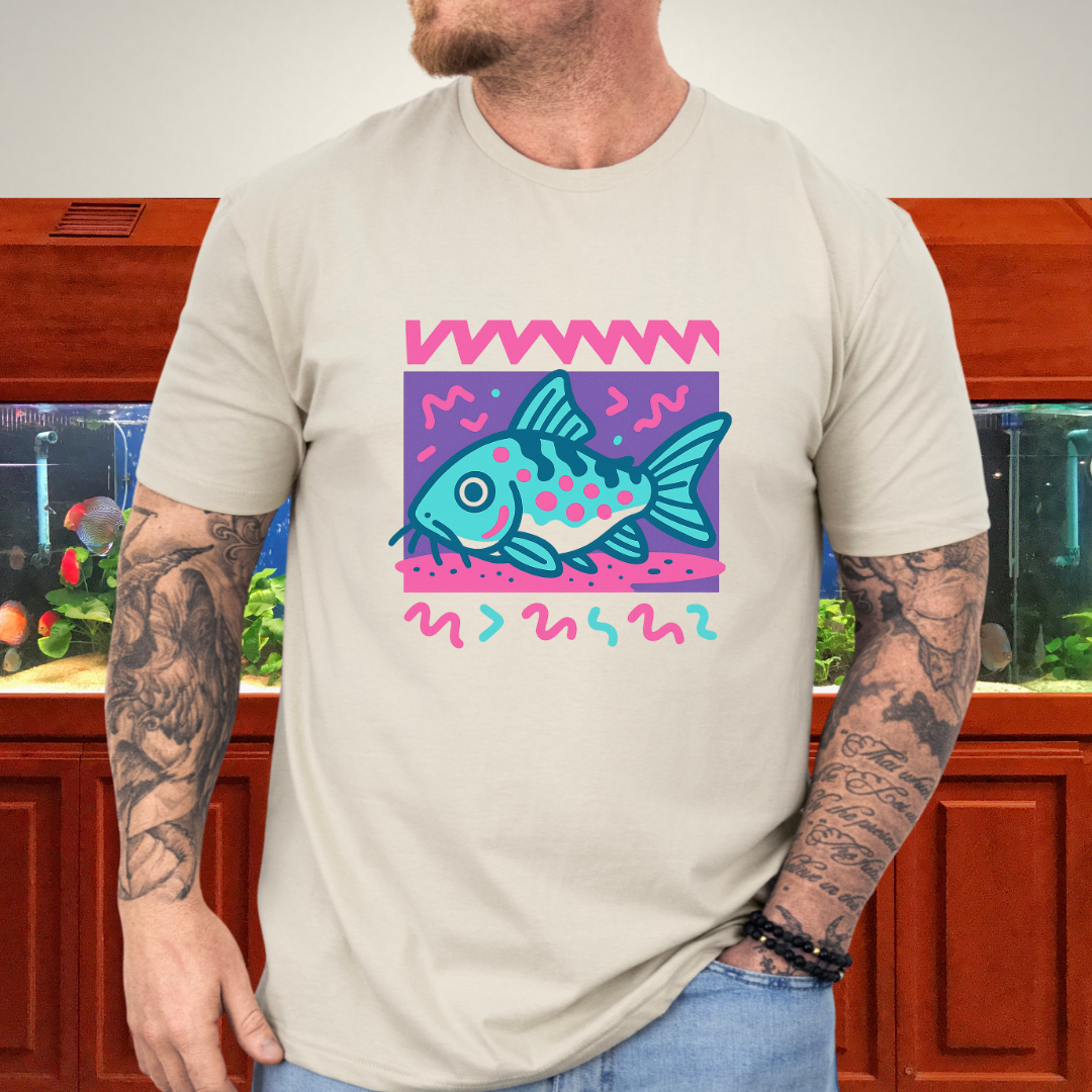 Peppered Cory Shirt – 90s Zig-Zag & Squiggle Style