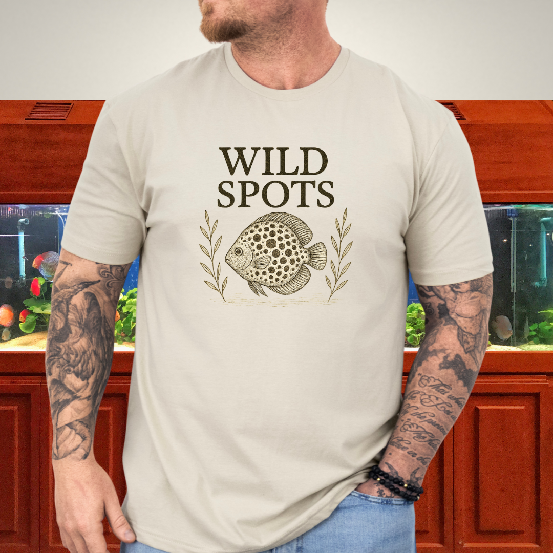 Wild Spots Leopard Discus Nature Sketch Tee