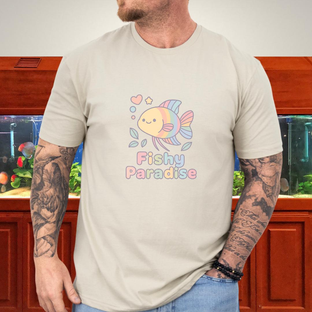 Fishy Paradise Tee – Kawaii Rainbow Paradise Fish Design