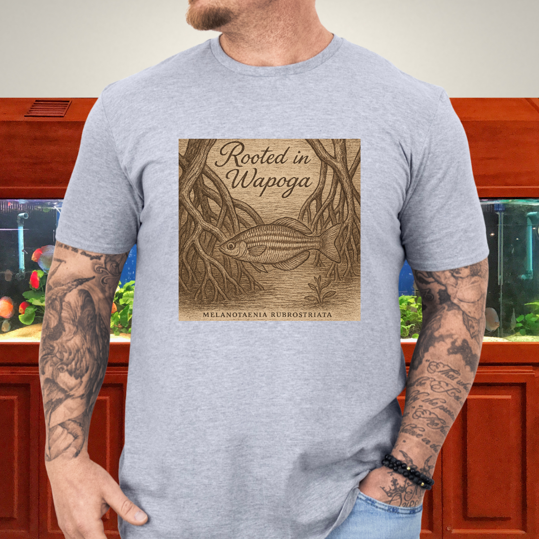 Wapoga Rainbowfish Shirt – Etched Driftwood & Mangrove Style