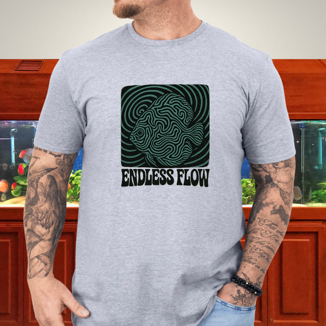 Endless Flow Surreal Snakeskin Discus Tee