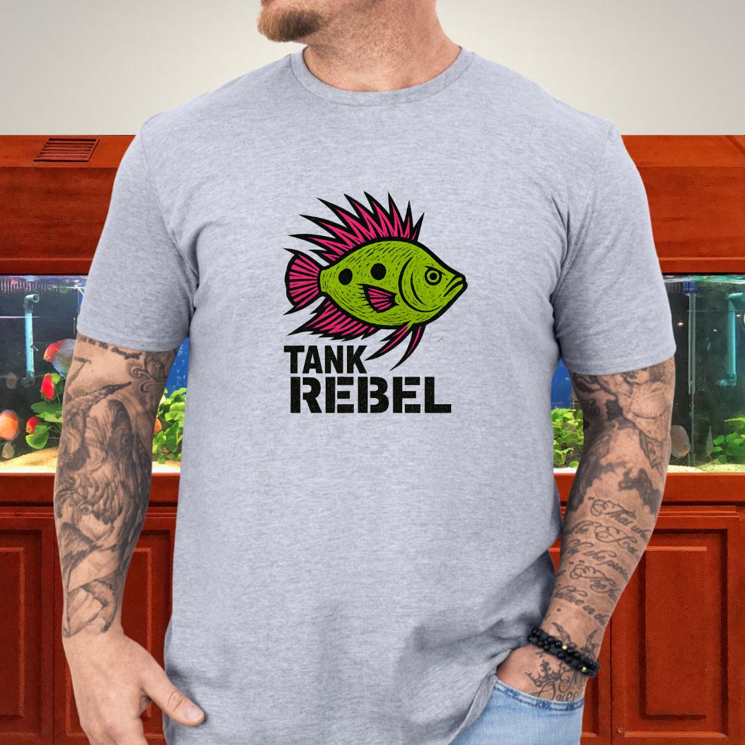 Tank Rebel Tee – Punk Three-Spot Gourami Mohawk Design