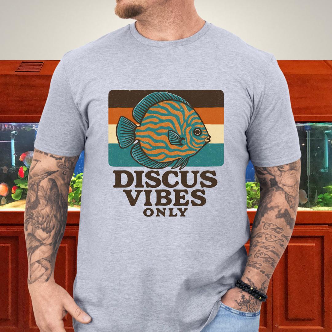 Retro Discus Fish T-Shirt – 70s Groovy Aquarium Style-T-Shirt-Fish & Friends Tees