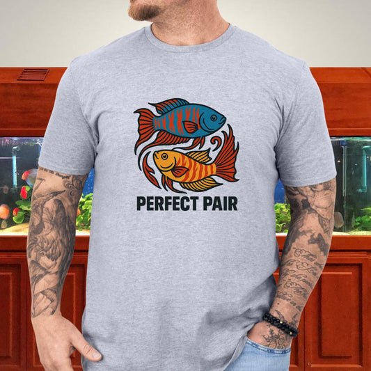 Perfect Pair Tee – Bold Yin-Yang Paradise Fish Design