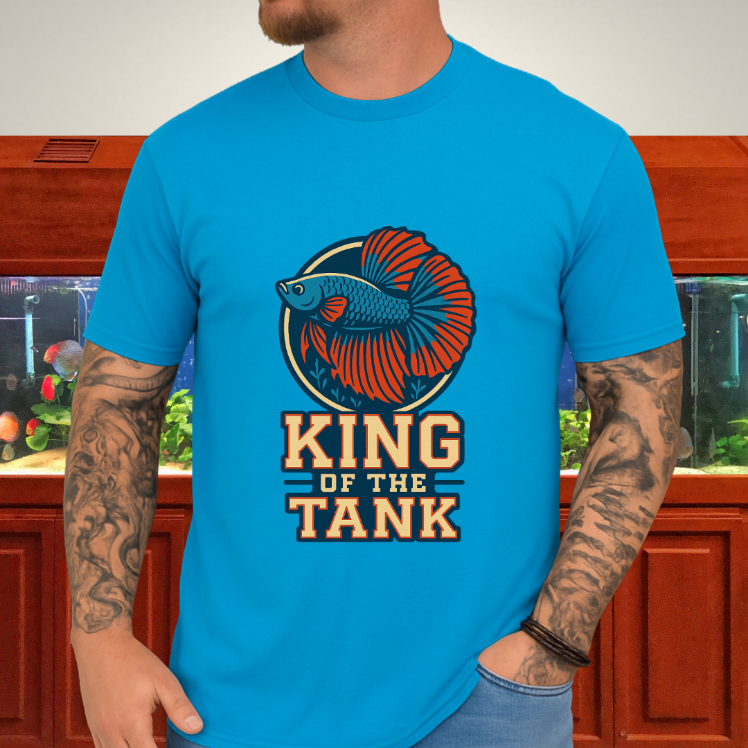 Halfmoon Betta Retro Logo Tee for Aquarium Hobbyists