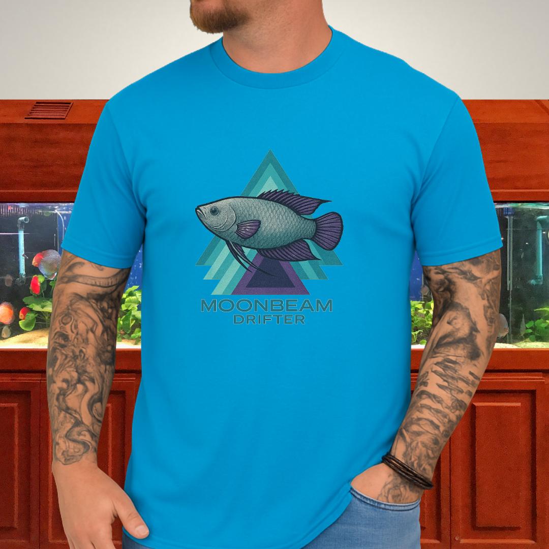 Moonbeam Drifter Tee – Geometric Moonlight Gourami Design