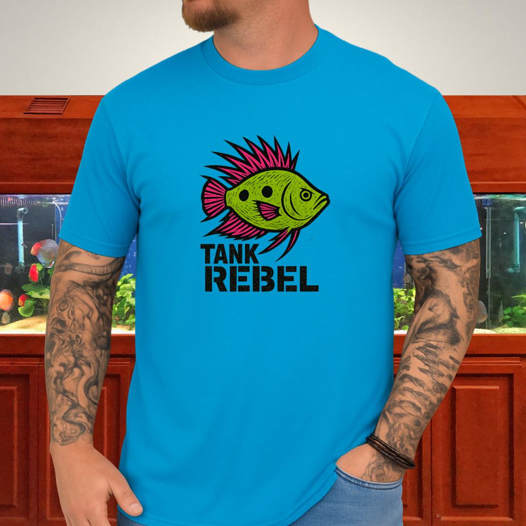 Tank Rebel Tee – Punk Three-Spot Gourami Mohawk Design